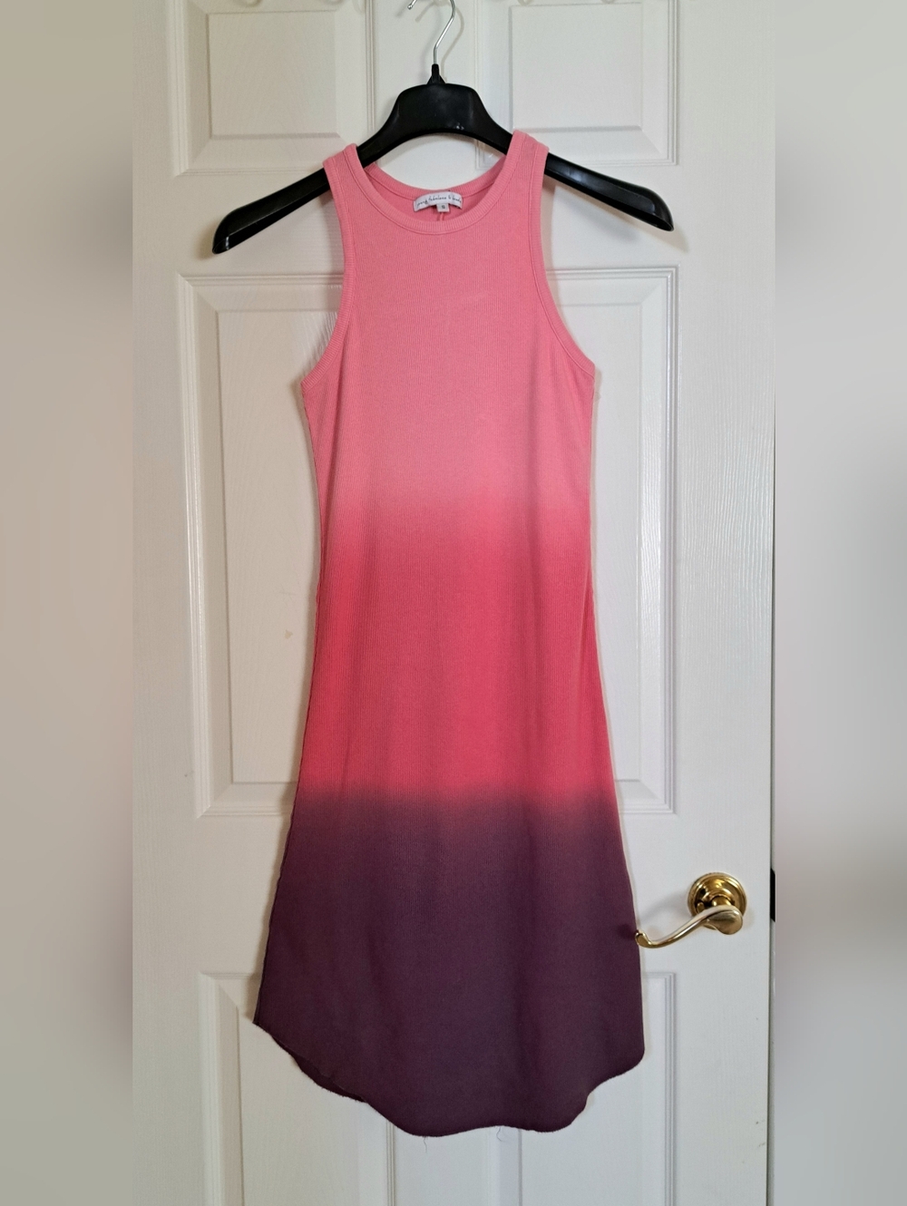 Young Fabulous & Broke Robbie Ribbed Tie Dye Midi Dress